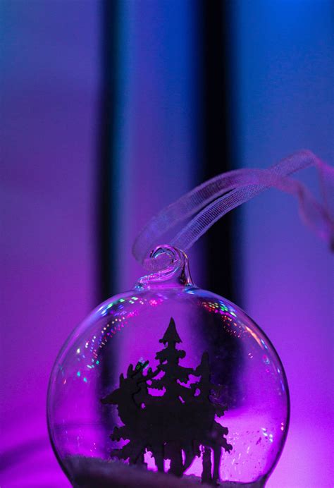 Download Dark Purple Aesthetic Christmas Ball Wallpaper