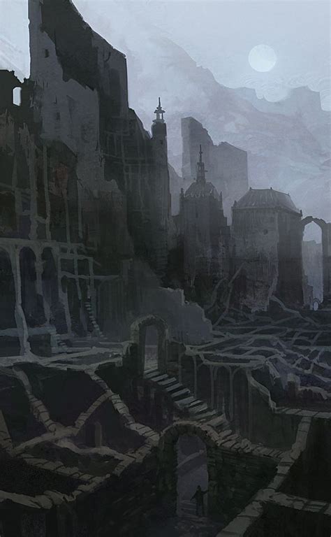 Darkruin1 By Ben Andrews On Deviantart Fantasy Landscape Fantasy