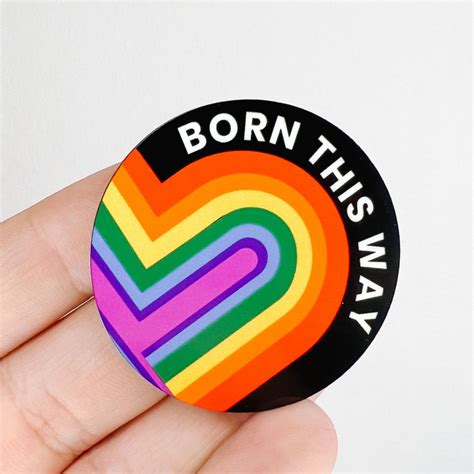 new born this way pride lgbtq hardboard add on badge beauties