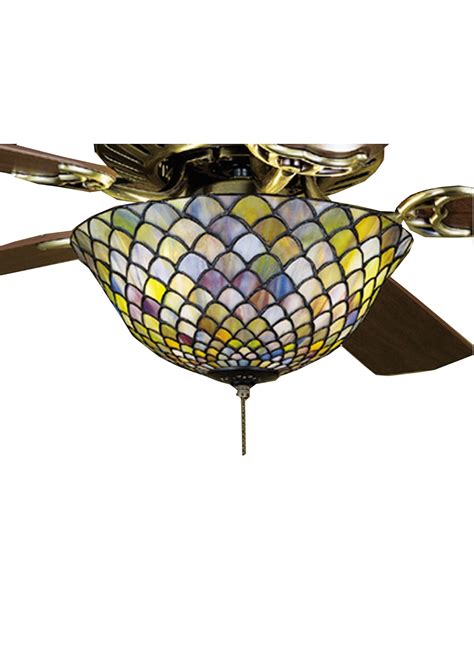 It is also about the lightning as a ceiling is an area where most of the lightening sources are set up. Meyda Tiffany 27451 Fishscale Tiffany Ceiling Fan Light ...