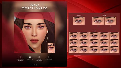 Eyelash Maxis Match V2 At Mmsims 187 Sims 4 Updates Gambaran