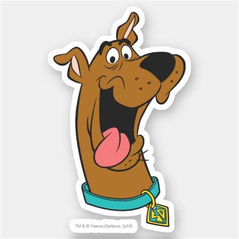 Scooby Doo Tongue Out Sticker Zazzle