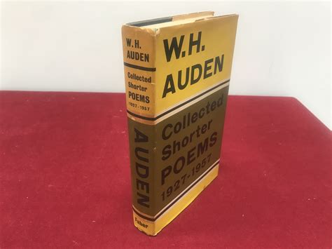 Collected Shorter Poems 1927 1957 By W H Auden Good Hardcover 1966