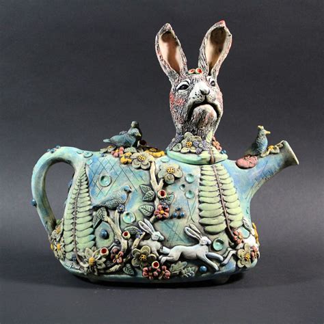 Telling A Story Teapot Ceramic Sculpture Ceramic Artwork Ceramics