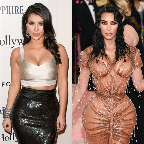 kim kardashian s body evolution through the years