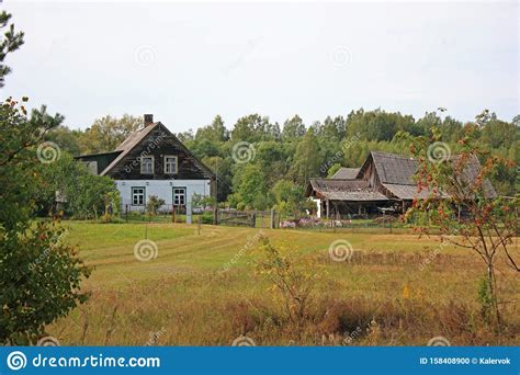 Traditional Farmhouse And Courtyard Stock Photo Image Of Attractive