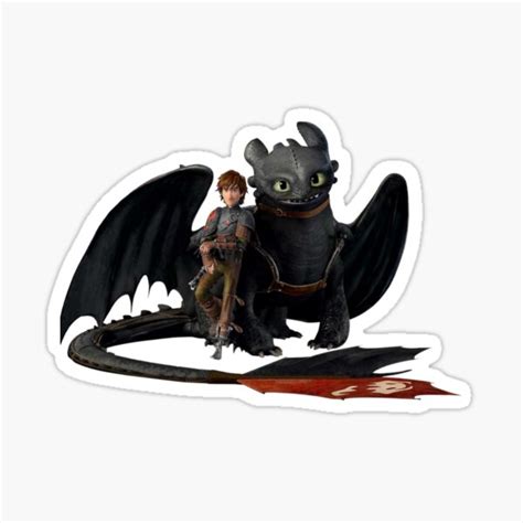 Hiccup And Toothless Sticker For Sale By Home Of Art Redbubble