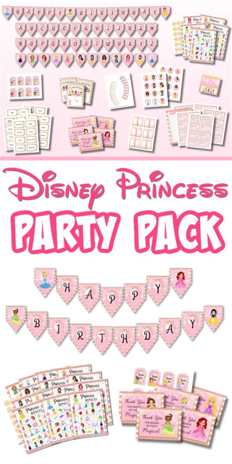 Disney Princess Party Printables Princess Party Printables Disney