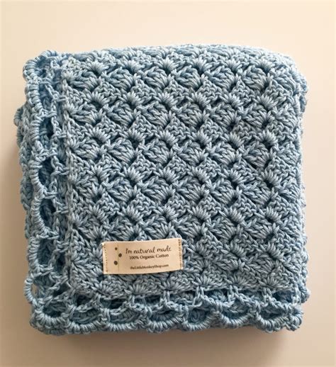 Crochet Pattern Baby Blue Baby Blanket