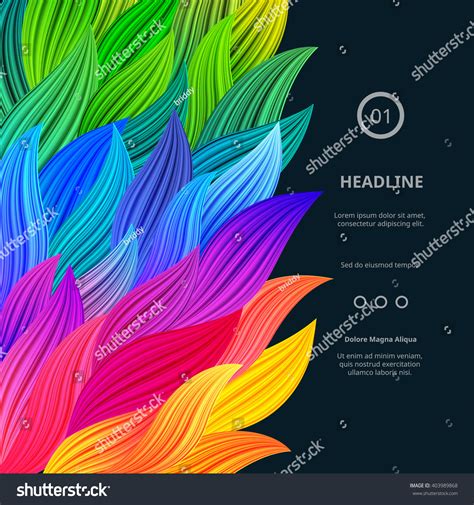 Awesome Bright Colorful Borders Vector Gradient Background Vibrant