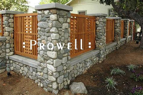 Home Stone Privacy Fence Astonishing On Home With Regard To Tall