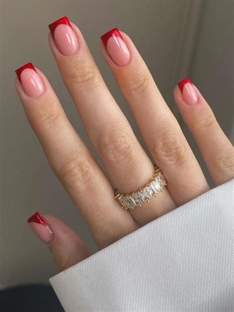 45 Chic Red French Tip Nails For A Sophisticated Look Kbeauty Addiction