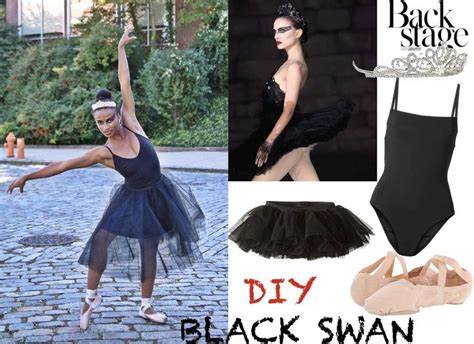 It took alot of rhinestones, feathers, tulle and hot glue! DIY Black Swan | Halloween costumes for work, Black swan, Black