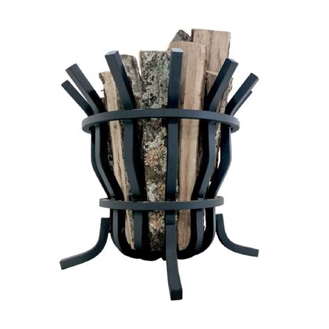 Self Feeding Fire Pit Rack 1 Steel Firepit Basket For Backyard Wood