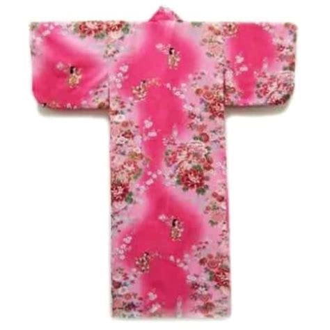 Girls Kimono Pink Flowers