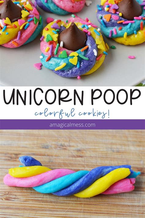 Sparkly And Colorful Unicorn Poop Cookies Recipe A Magical Mess