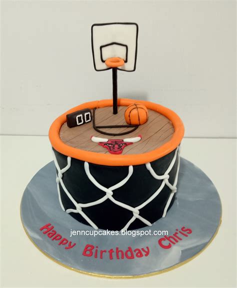 Jenn Cupcakes And Muffins Basketball Theme Cake