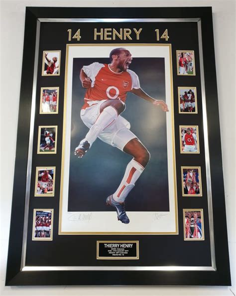 Thierry Henry Signed Arsenal Photo Collage Experience Epic
