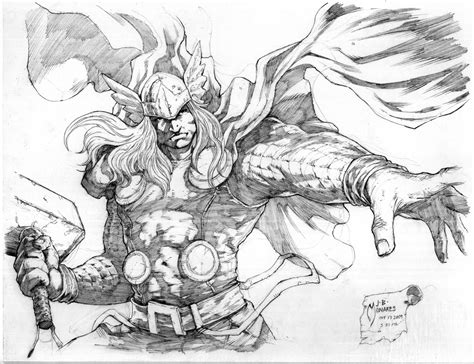 Thor Sketch By Werder On Deviantart