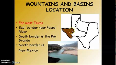 Map Of Texas Mountain And Basin Region Map Of World