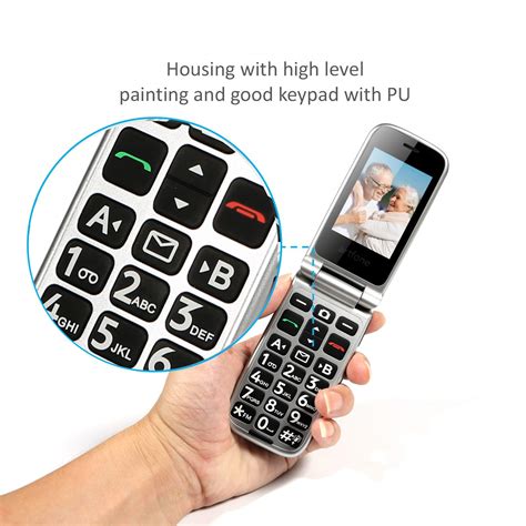 Artfone 3g And 2g Big Button Mobile Phone For Elderly Senior Flip Phones Sim Free Unlocked With