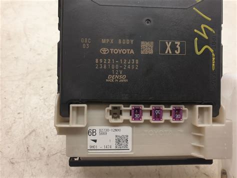 The passenger power seat does not work. 2019 2020 Toyota Corolla Cabin Fuse Box Junction Block ...