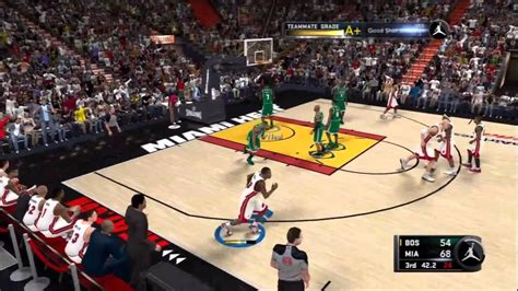 Nba 2k11 Michael Jordan Creating A Legend Heat Vs Celtics Youtube