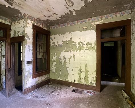 Abandoned Victorian Mansion Living Room Once Occupied