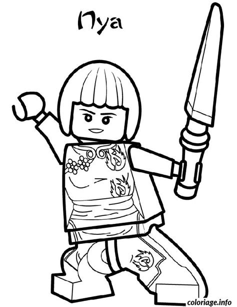 It is about their quest for finding the weapons of spinjitzu and its these ninjago coloring sheets will allow your child to learn. Coloriage Ninjago Nya Ninja 2 Dessin Ninjago à imprimer