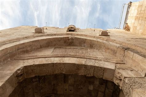 The Fragment Of The Jaffa Gate In The Old City Of Jerusalem Israel