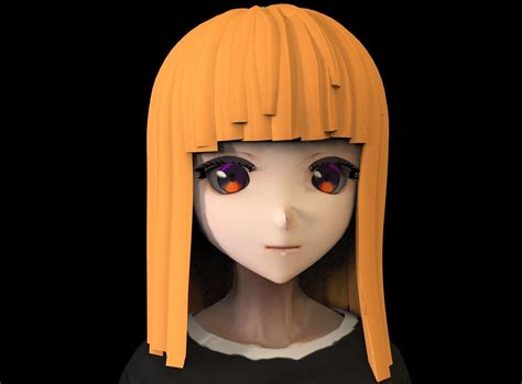3d Model Game Ready Low Poly Anime Character Vr Ar Low Poly Rigged Cgtrader