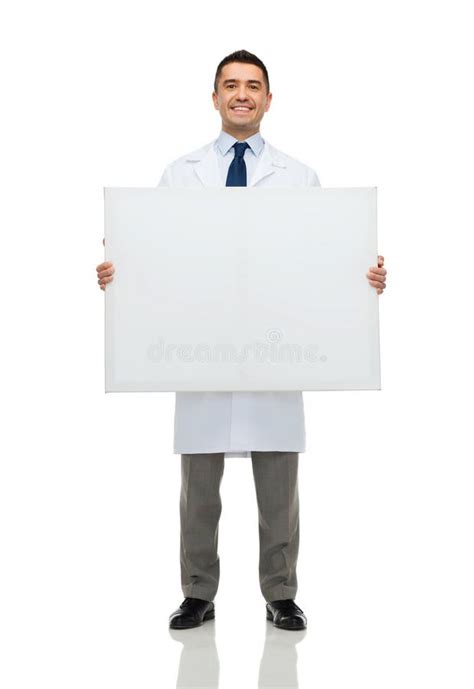 Smiling Male Doctor In White Coat Givin Hand Stock Photo Image Of