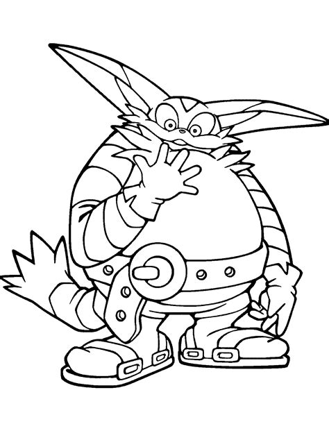 This will start the printing process. Coloring page - Big the Cat