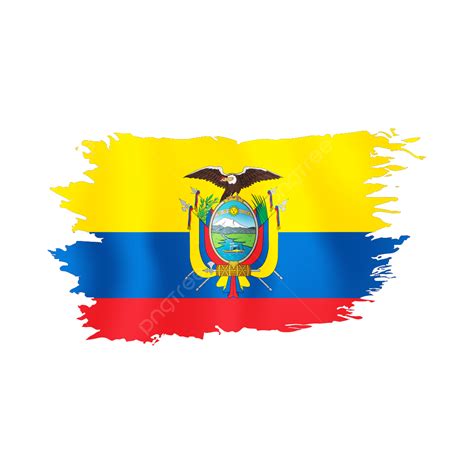 Ecuador Torn Flag Ecuador Flag Ecuador Watercolor Flag Ecuador