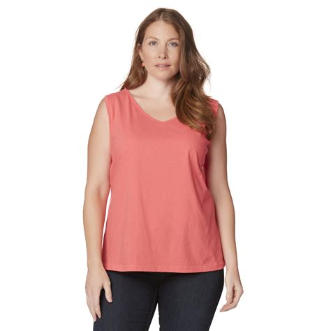 Browse all products, from shoes to clothing and accessories in this collection. Basic Editions Women's Plus V-Neck Tank Top