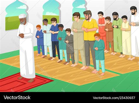 Mosque Clipart Islam Person Muslim Praying Cartoon X Png The Best