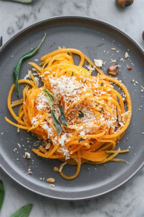 Butternut Squash Noodles With Brown Butter And Crispy Sage Girl On The Range
