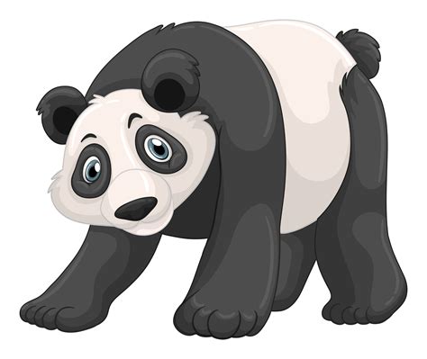 Panda With Happy Face 376347 Vector Art At Vecteezy