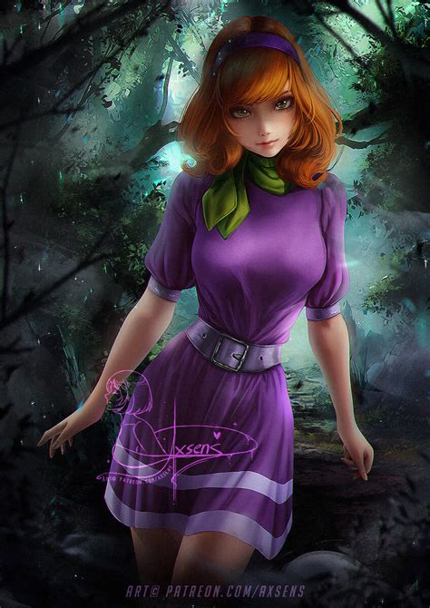 fantasy scifi art daphne by axsens sexy in purple tumblr pics