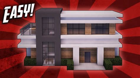 Easy modern house minecraft tutorial rizzial. Minecraft: How To Build A Small Modern House Tutorial ...