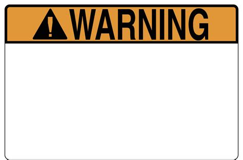 Pre Printed Header Label Warning 60 X 40 Pet Orange 250roll