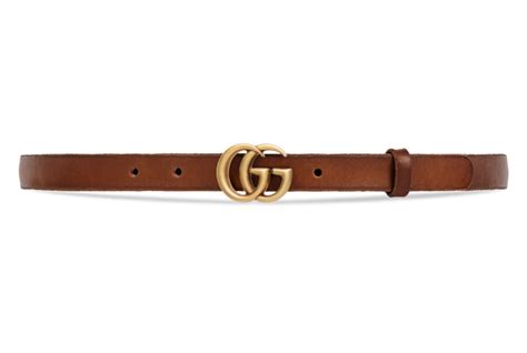 Shop The Leather Belt With Double G Buckle By Gucci A Double G Belt