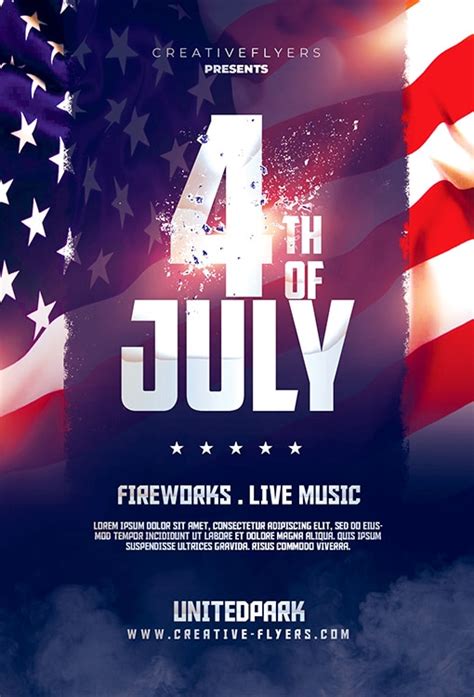 Independence Day Flyer Psd Creative Flyers