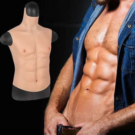 New Artificial Silicone Muscles Bodysuit Realistic Women Men Dressed Crossdresser Corset Top