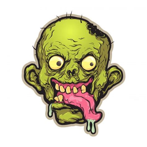 Cartoon Zombie Head | Zombie cartoon, Zombie humor, Zombie