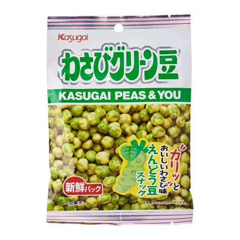 Kasugai Wasabi Green Mame Roasted Hot Green Peas G Market Kokoro
