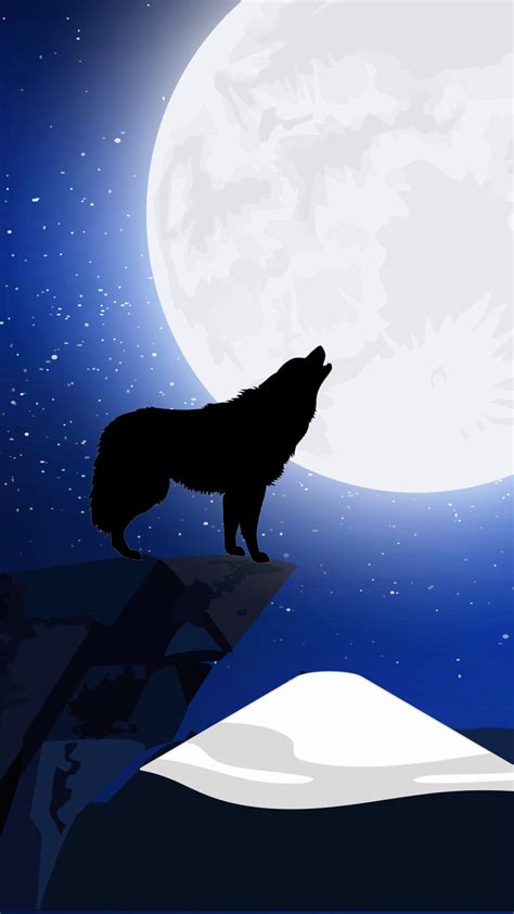1080x1920 1080x1920 Wolf Artist Artwork Digital Art Hd Moon