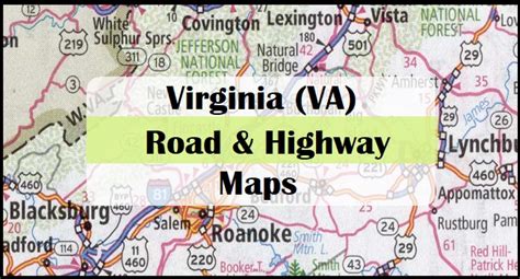 Virginia Va Road And Highway Map Printable