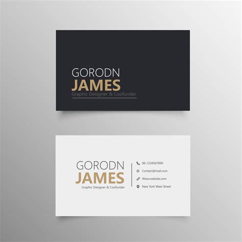 Personal Business Card Examples Best Images