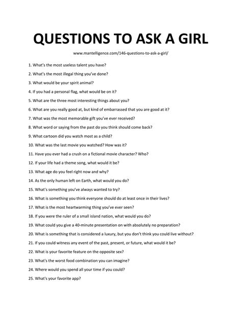 236 questions to ask to get to know a girl interesting flirty cute deep questions fun
